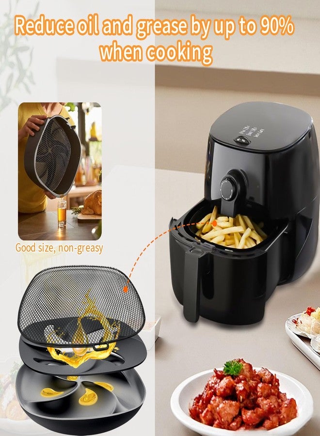 GWY قطع غيار مقلاة هوائية من GWY لطراز Philips HD9630 سعة 3 أرطال/4 كوارت، مقاس XXL، مصنوعة من الفولاذ المقاوم للصدأ SUS 304، مقاس 9 بوصات × 8.6 بوصات، تتضمن سلة بديلة لطرازات Philips HD9650 وHD9765 وHD9860 الهوائية. - Image 4